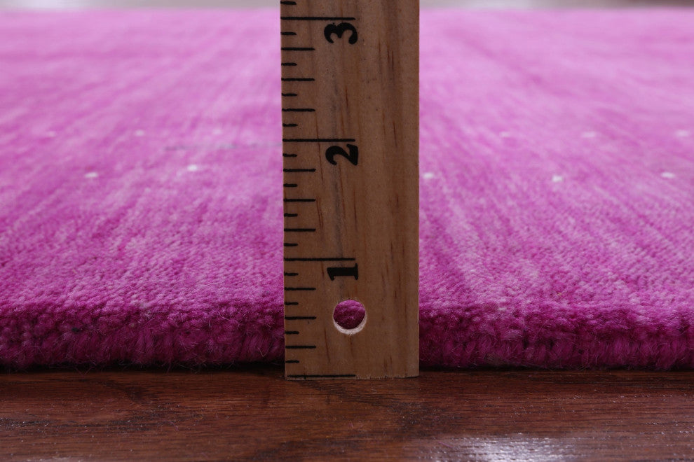 6' Square Handmade Persian Gabbeh Wool Rug - Q15050