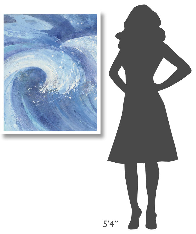 "The Big Wave II" Digital Paper Print by Albena Hristova, 30"x37"