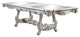 ACME Bently Dining Table WithDouble Pedestal, Champagne Finish