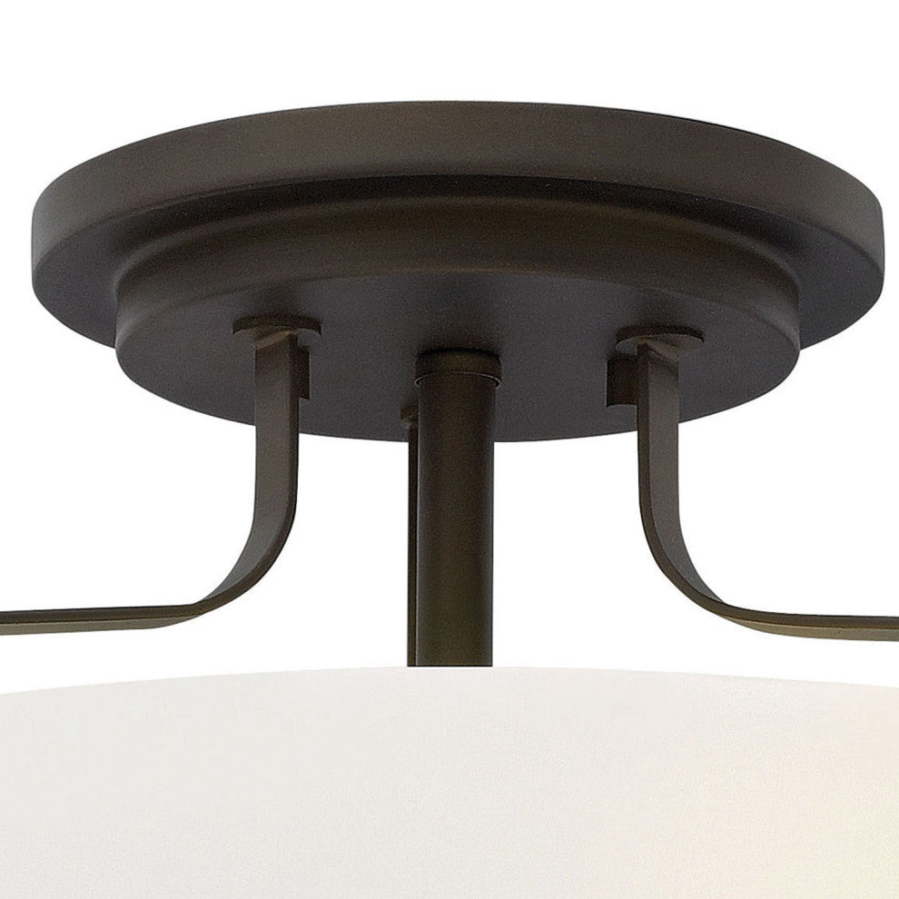 Hinkley Harper 14.5" Semi-Flush Ceiling Light, Oil Rubbed Bronze