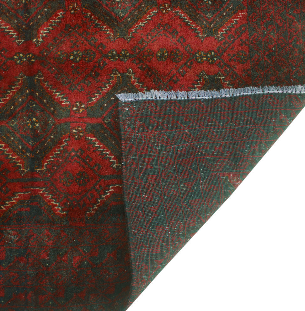 Fine Vintage Distressed Anitza Red/Charcoal Runner, 3'4x5'6