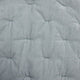 3-Piece HiEnd Accents Stella Faux Silk Velvet Quilt Set, Icy Blue, Queen