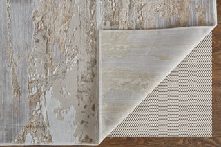 Corben R39G5 Transitional/Industrial/Casual Rug, Beige/Gray, 3'x5'