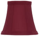 Bell Shade Chandelier Lamp Shade 5" Mini Clip on Shade, Red, Set of 6