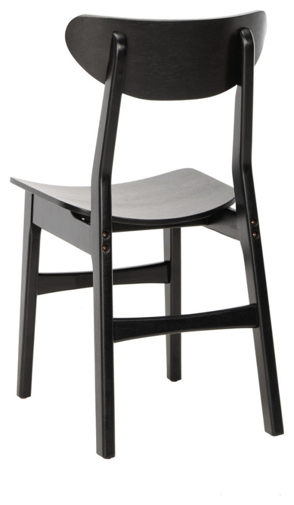 Safavieh Lucca Retro Dining Chair, Set of 2, Black