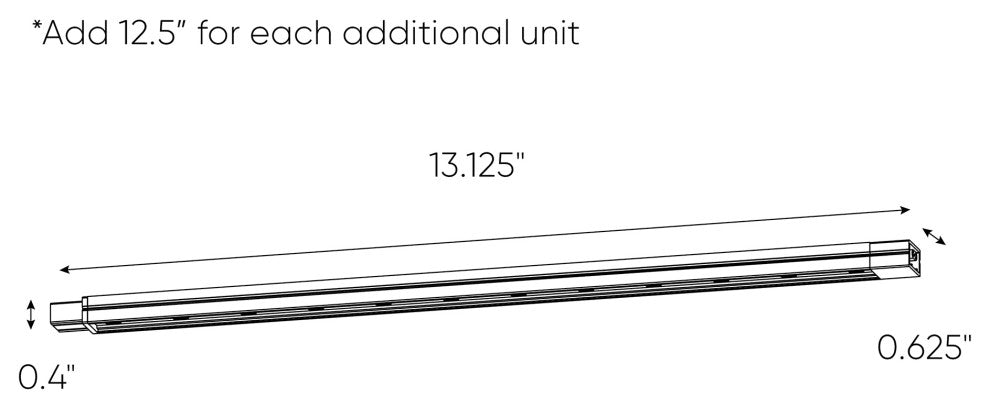 12" High Power LED Linear 4.3W, Interconnectable, 4000K