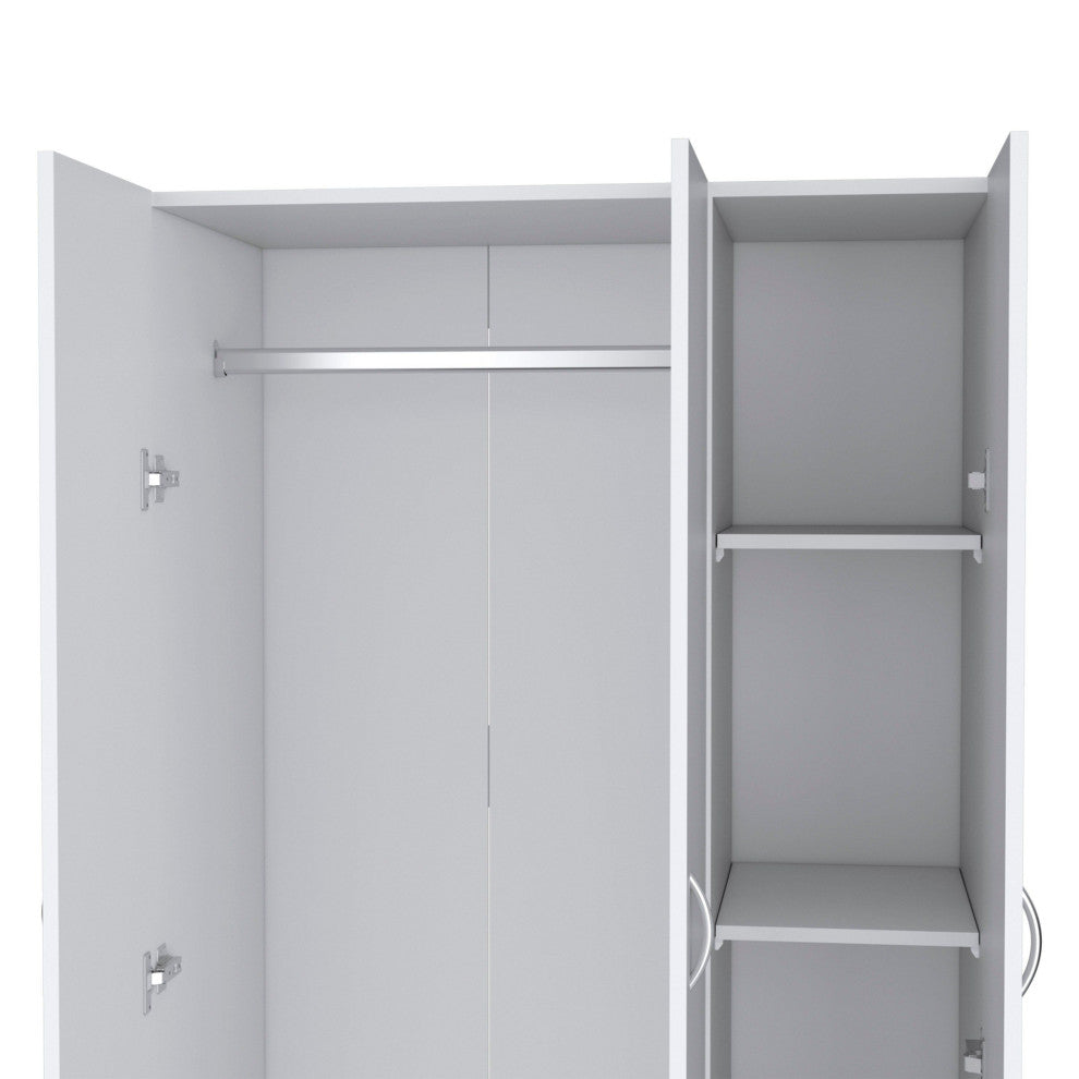 Casper Wardrobe with 2-Drawers, Hanging Rod and 3-Doors