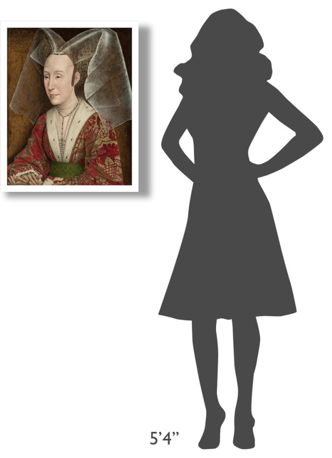 "Portrait of Isabella of Portugal" Paper Print by Rogier van der Weyden, 22"x26"