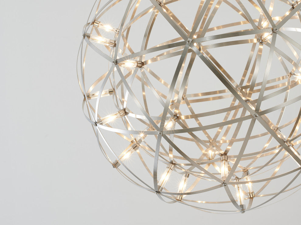 Star Light LED Light Fixture, Satin Nickel