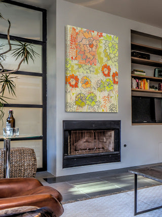 "Big Orange III" Painting Print on Wrapped Canvas