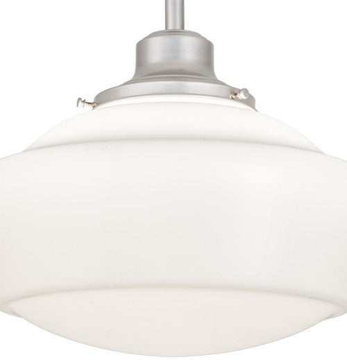 Meyda Lighting 193224 16"W Revival Schoolhouse With Traditional Globe Pendant