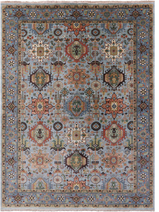 9' 1" X 12' 1" Handmade Persian Fine Serapi Wool Rug - Q11645