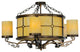 30 Wide Standford 10 Light Semi-Flushmount