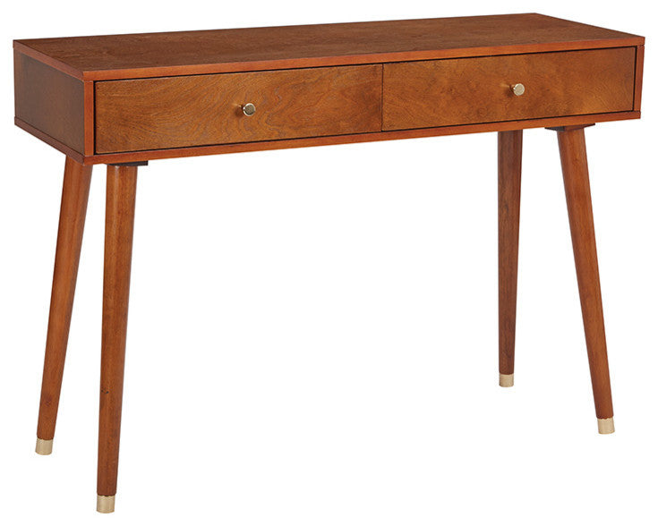 Cupertino Console Table, Light Walnut
