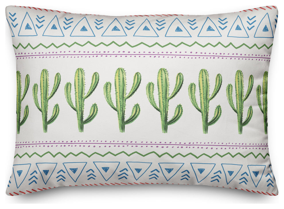 Aztec Cactus 14x20 Spun Poly Pillow