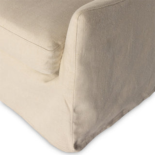 Monette Slipcover Swivel Chair-Natural