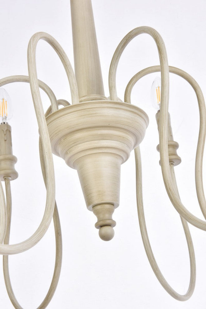 Fiona 6-Light Pendant, Weathered Dove