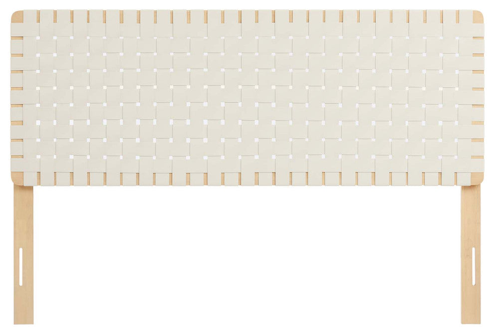 Sparta Weave Queen Vegan Leather Headboard