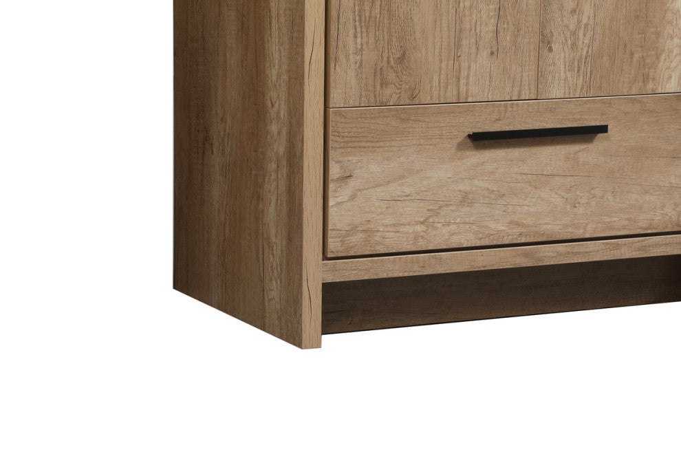 Walker Natural Oak-Light Bathroom Vanity, Natural Oak, 30"