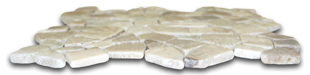 Mixed quartz mosaic tile, eco-friendly, 12x12 inch sheet, for shower, bathroom