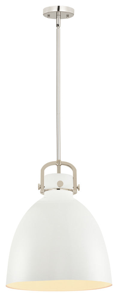 Innovations Lighting 710-1S-PN-M712-14W Newton Bell 1 Light 14" Pendant