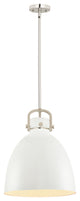 Innovations Lighting 710-1S-PN-M712-14W Newton Bell 1 Light 14" Pendant
