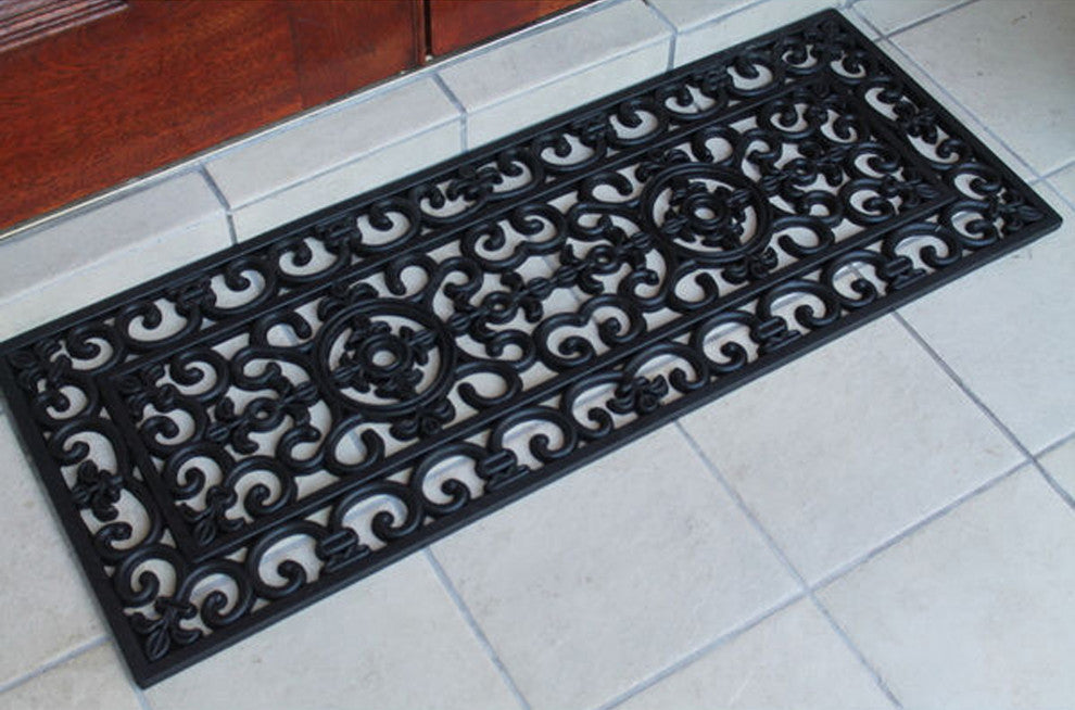 First Impression Audrey Rubber Entry Double Doormat 18"x48