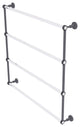 Pacific Grove 4 Tier 36" Ladder Towel Bar with Dotted Accents, Matte Gray