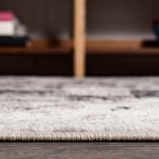 Dune Modern Abstract Area Rug, Cream/Gray, 3x5