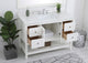 Tobias 48" Single Bathroom Vanity, White With Backsplash