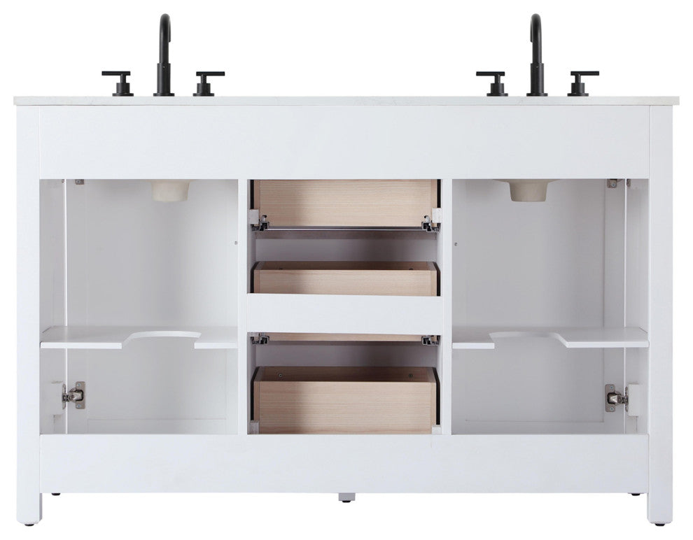 Elegant Lighting VF29554D Alina 54" - Linen Oak