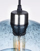 Effervescent Glass Pendant Lighting, Blue, Pack of 2