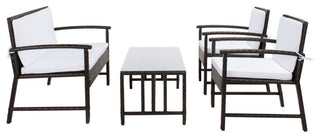 Safavieh Krissy Living Set, Brown/White