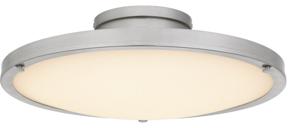 Donne LED Semi-Flush Mount in Brushed Nickel