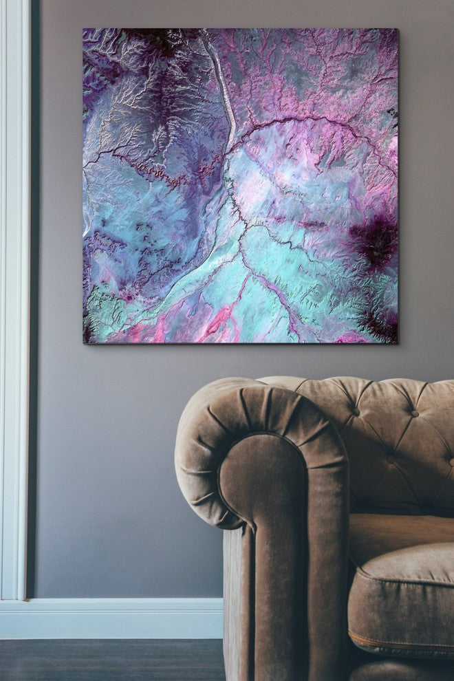 Epic Graffiti "Earth As Art: Cloud Lightning" Giclee Canvas Wall Art, 26"x26"