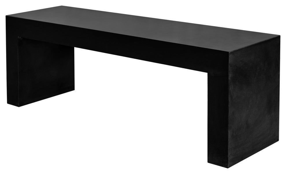 First of A Kind Lazarus Outdoor Bench Black