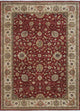 Pasargad Home Agra Collection Red Lamb's Wool Area Rug, 9'8"x13'3"