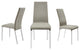 Loto Set of 2 Dining Chair, Top Grain Leather, Taupe