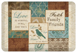 Faith, Family & Friends Kitchen Mat