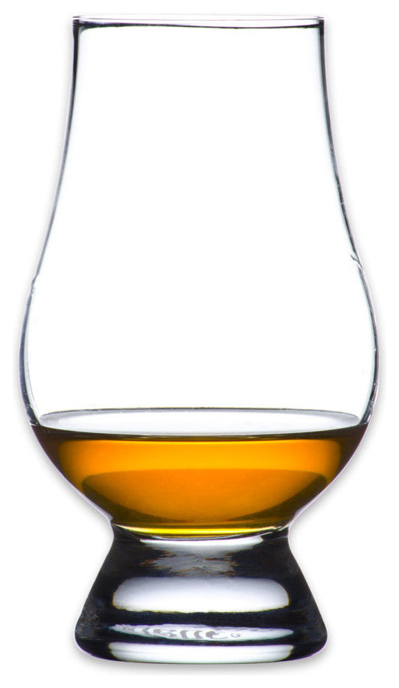 Chopin Script Etched Monogram Glencairn Crystal Whiskey Glass, Letter I