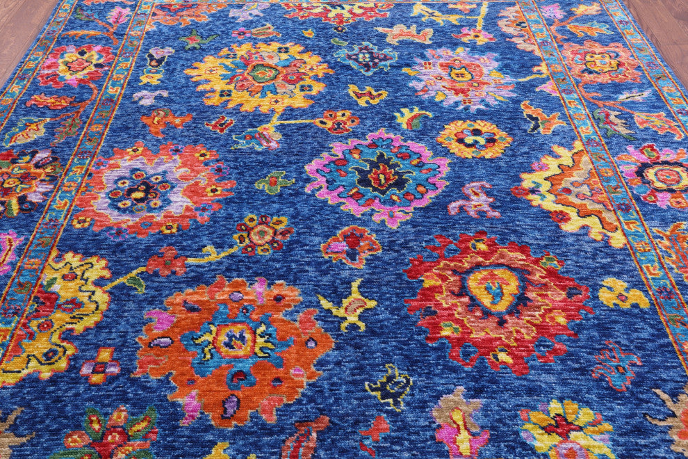 Turkish Oushak Hand-Knotted Wool Rug 8' 2" X 9' 11" - Q14846