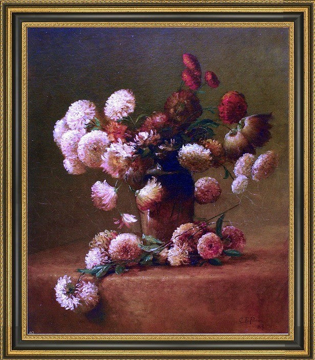 Charles Ethan Porter Chrysanthemums Framed Premium Canvas Print, 20"x25"