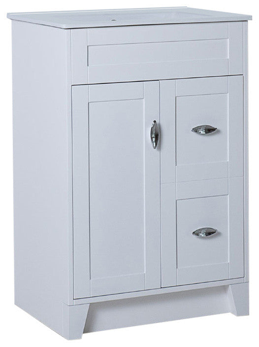 Maxwell Single-Sink Vanity, 24", White