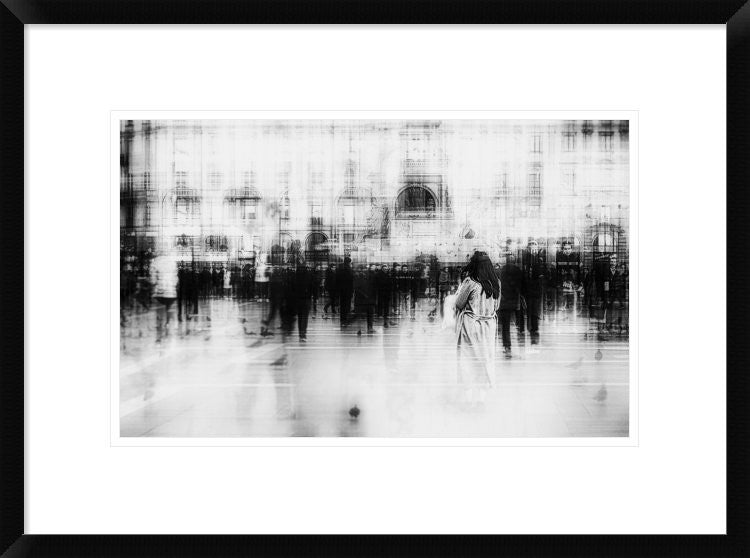 "Lost Among Ghosts" Framed Digital Print by Inna Blar, 24"x17"