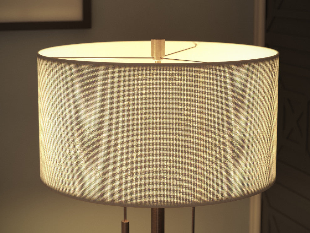 Kenroy 21404AB 2-Light Table Lamp, Stowe