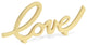 Roven Cast Iron Calligraphic Love Table Decor
