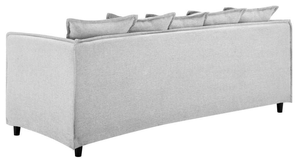 Sofa, Fabric, Gray, Modern, Living Lounge Room Hotel Lobby Hospitality