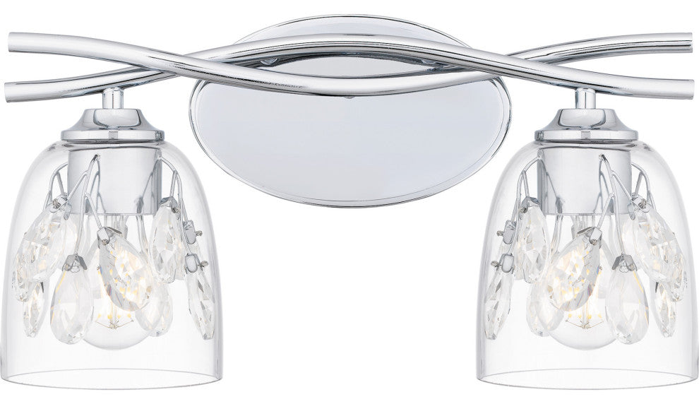Quoizel ALE8616 Ansley 2 Light 16"W Bathroom Vanity Light - Polished Chrome
