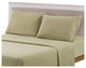 Brushed Microfiber Embroidered 1800 Bedding, 4 Piece, Sage, King