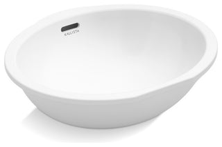 Perfect Under-Mount Basin, Soft Oval With Overflow, Glazed